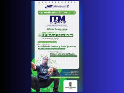 Oferta Educativa para la comuna la America, el ITM en mi barrio